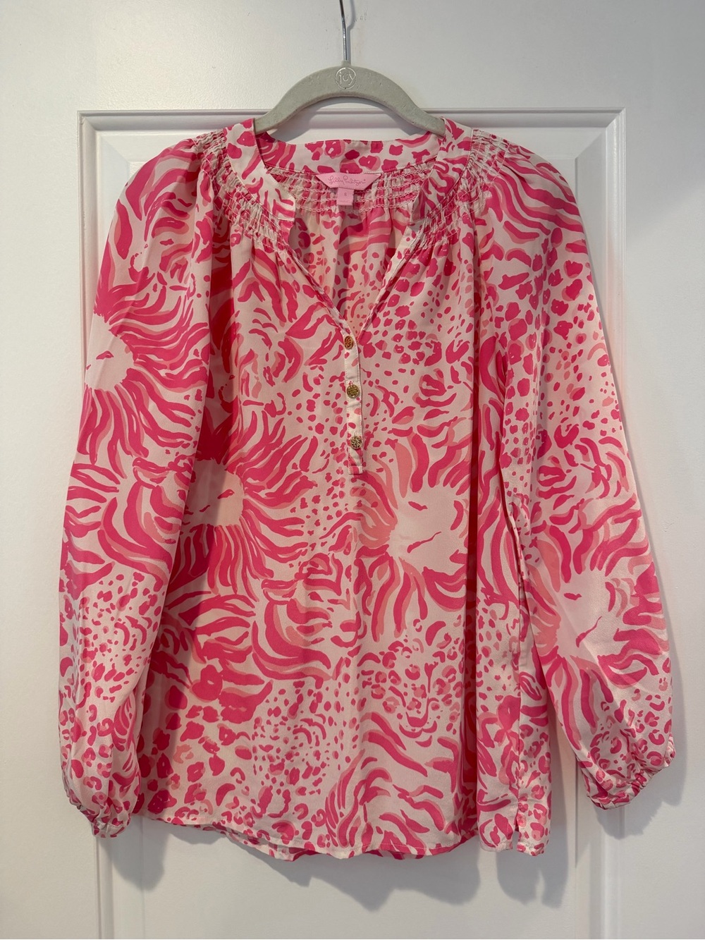 Lilly Pulitzer 100% Silk Blouse - size Small